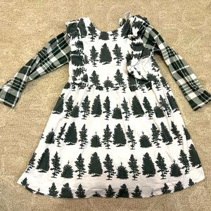 Kate Quinn long sleeve ruffle gathered dress | multi
pine | bamboo - 2T